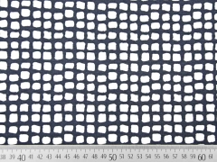 Viskosejersey Quadrate, dunkelgrau wei�