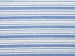 Baumwollstoff Streifen, blau-weiss