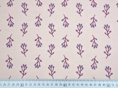 RESTST�CK 37 cm angerauter Sweat Zweige, lavendel nude