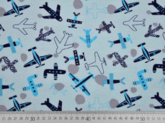 Jersey Flugzeuge, hellblau dunkelblau