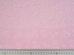 Wellness Fleece gepr�gte Elefanten rosa