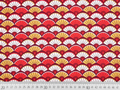 Baumwolle F�cher, rot