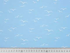 Jersey V�gel am Himmel, hellblau