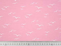 Jersey V�gel am Himmel, altrosa