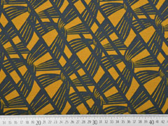 Jersey grafisches Muster, senfgelb dunkelgrau