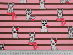 Sweat Lamas Streifen, rosa