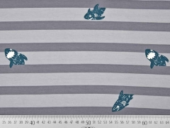 Sweat Haie Streifen, grau dunkelgrau