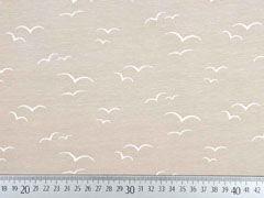 Jersey V�gel am Himmel, wei� hellbeige