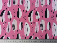 Jersey Federn & Kreuze, sorbet pink