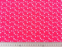 Feincord Herzen, wei� rot