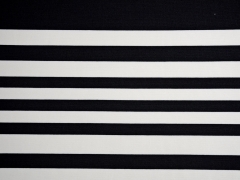 Jersey Punto di Roma Heavy Stretchjersey Streifen,wei� schwarz