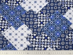 RESTST�CK 53 cm Milliblus Summer Cruising, Viskose Patchworklook, blau