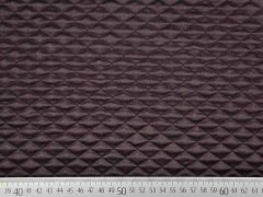 gesteppter Jersey kleine Raute, schokobraun