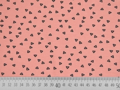 Jersey kleine Dreiecke, aprikot