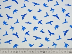 RESTST�CK 78 cm Jersey Vogelschwarm blau wei�