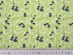 Jersey Blumen & Stengel, altgr�n