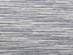 French Terry Streifen, grau/ecru