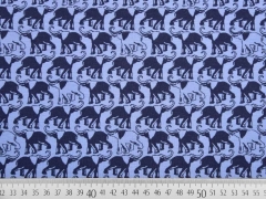 Bio-Jersey Elefanten, dunkelblau/jeansblau