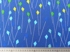 RESTST�CK 73 cm Blaubeerstern Jersey Drachenflug klein, mittelblau