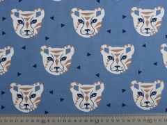 Jersey Tribal Tiger, stahlblau