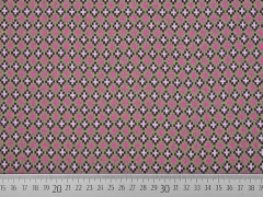 Bio-Jacquard Hamburger Liebe kleine Kreuze, pink gr�n