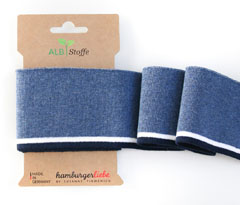Bio-B�ndchen Cuff Me COLLEGE jeansblau wei� navy