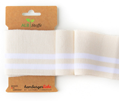 Bio-B�ndchen Cuff Me COLLEGE creme weiss