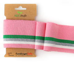 Bio-B�ndchen Cuff Me GLAM, rosa gr�n silber creme