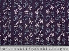 C.Pauli Baumwolle (Bio) Blatt und Traube, lila