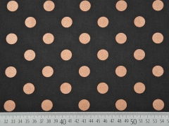 Baumwollstoff (Bio) Punkte C.Pauli, bronze braun