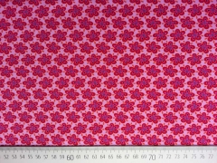 Baumwollstoff Blumen Hamburger Liebe, rosa