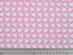 Jersey Friedenstauben Lycklig Design, wei� rosa