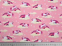 Jersey Einh�rner Regenb�gen Hilco, rosa