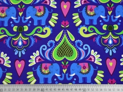 RESTST�CK 39 cm Jersey Elefanten Hamburger Liebe Elephant Love, lilablau