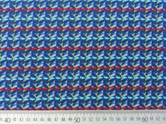 Feincord Lila Lotta kleingemustert, rot blau grau