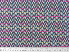 Feincord Lila Lotta kleingemustert, pink petrol