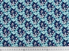 Jersey Blattwerk P�nktchen Jolijou, dunkelblau altmint