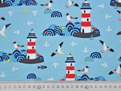 Jersey Lighthouse Island by Lila-Lotta, hellblau