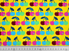 RESTST�CK 33 cm Jersey Kirschen by Graziela, gelb