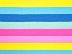 RESTST�CK 40 CM Jersey Lou Blockstreifen 3 cm, Pastellfarben