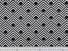 beschichtete BW Quadrate Leona, schwarz