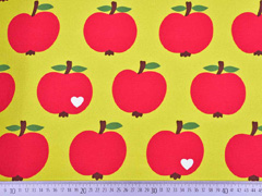 Canvas Stoff �pfel by Graziela schmutz-und wasserabweisend, gelb