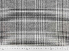 Jacquard Jersey Glencheck Classic, schwarz wei�