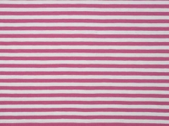 Jersey Streifen 5 mm, altrosa wei�