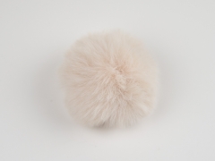 Kunstfellbommel Taschenanh�nger 6 cm, nude