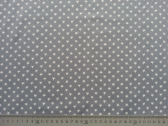 Jersey Sterne 0,7cm-wei� auf hellgrau