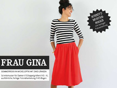 Frau Gina Rock Wickeloptik Schnittmuster