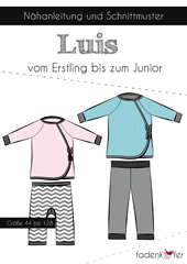 Schnittmuster Erstlingsset Hose Jacke Luis Fadenk�fer