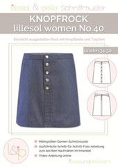 Papierschnittmuster Knopfrock Lillesol women No.40