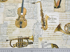 Half Panama Digitaldruck Instrumente Noten